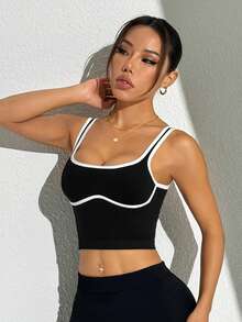 SHEIN Velisys 3PCS Women Sports Tees & Tanks - Multicolor - View 5