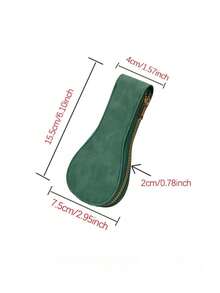 1PC Single PU Leather Zipper Portable Dustproof Green Watch Travel Storage Pouch For Men Women Christmas Valentine Gift Empty Without Watch Durable Lightweight Scratch Resistant Compact - Green - View 5