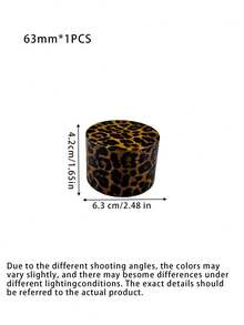 Metal Leopard Print Grinder, 4-Layer Manual Crusher, Grinding Mortar, Herb Grinder, Rolling Tool Accessories - Leopard Print - View 14