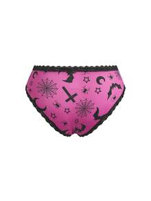 AltBold Set 4 pcs Celana Dalam Wanita Seksi Motif Grafis Y2K Model Segitiga - MultiWarna - View 9