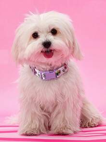 THE POWERPUFF GIRLS X PETSIN POWERPUFF GIRLS 1pc Cute Cartoon Dog Collar, Lightweight Webbing With Fun Pink Design, Adjustable Comfortable Neck Strap For Small And Medium Dogs, Stylish And Playful Everyday Wear - Multicolor - View 6
