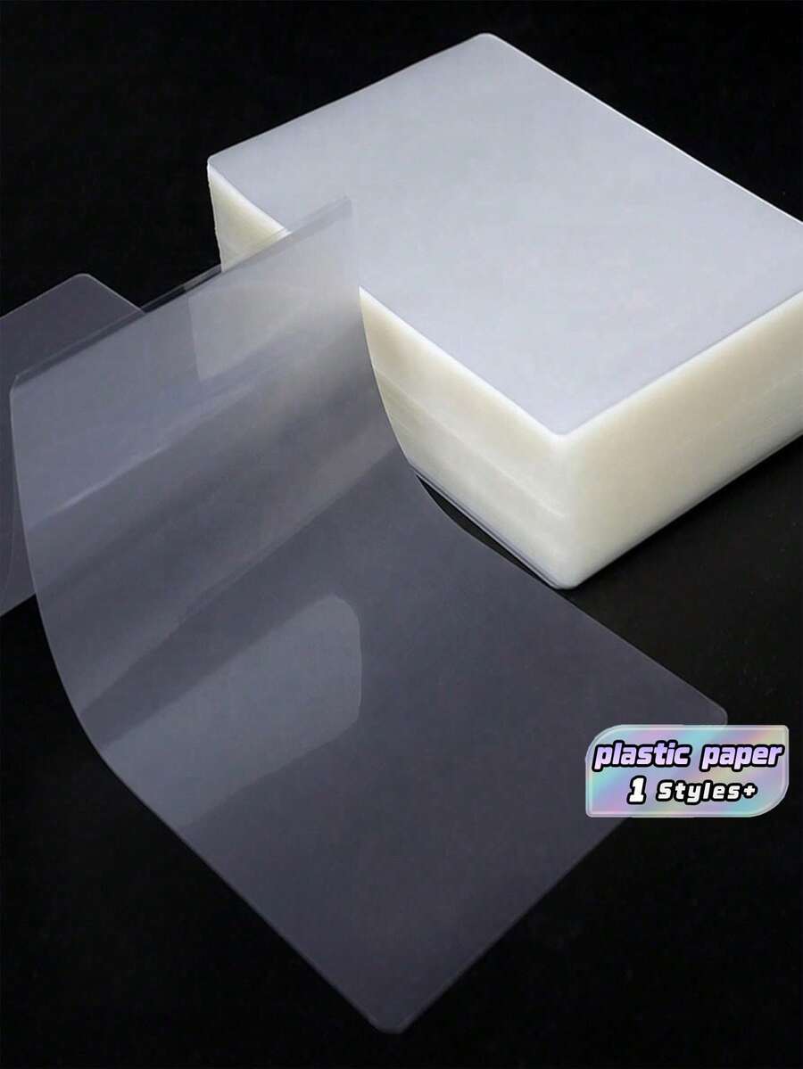 100 Sheets Of 6-Inch /A4 Size Film Covering, Multifunctional Photo Film Covering, Film Covering Bag, Photo Album, Document Protection Film, Plastic Film, Photo Film, High-Definition Waterproof Film Covering And Card Protection Film. - Multicolor - View 1