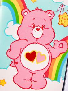 SHEIN X Care Bears 卡通熊與彩虹印花美甲套組，7件式指甲護理工具組，含指甲剪、剪刀與指甲锉，便攜式足部修整工具組，適合旅行使用 - 彩色 - 查看 4