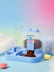 Care Bears X PETSIN 2-In-1 Plastic Dry Wet Separation Pet Feeder Water Dispenser Set, Easy To Clean, Durable, Spill Proof, Non Slip, Suitable For Multiple Pets Indoors And Outdoors, All Season Cats And Dogs, Daily Pet Feeding Stations, Hot Pet Supplies - one size fits all - View 2