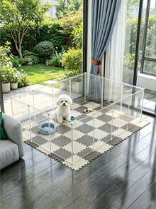 12 Pieces, 14 Pieces Of Pet Cage Mesh Panels - Suitable For Cat Cages, Dog Cages, Hamster Cages, Rabbit Cages - Clear - View 1