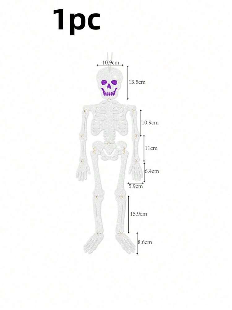 Halloween Party Decorations, Including Glittering Skeleton Halloween Decorations, Ghost Festival Decorations, And Spooky House Decorations. - View 11