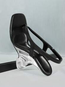 SHUZIA Women's Thick Sole Platform Sandals, Suitable For Daily Wear - Black - View 7