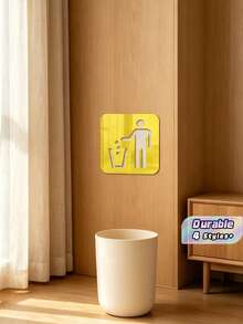 Child-Friendly Garbage Reminder Acrylic Wall Stickers. Simple Self-Adhesive Installation, Suitable For Kindergarten Classroom And Store Wall Decoration, Great For Preschool Early Education. - one size fits all - View 1