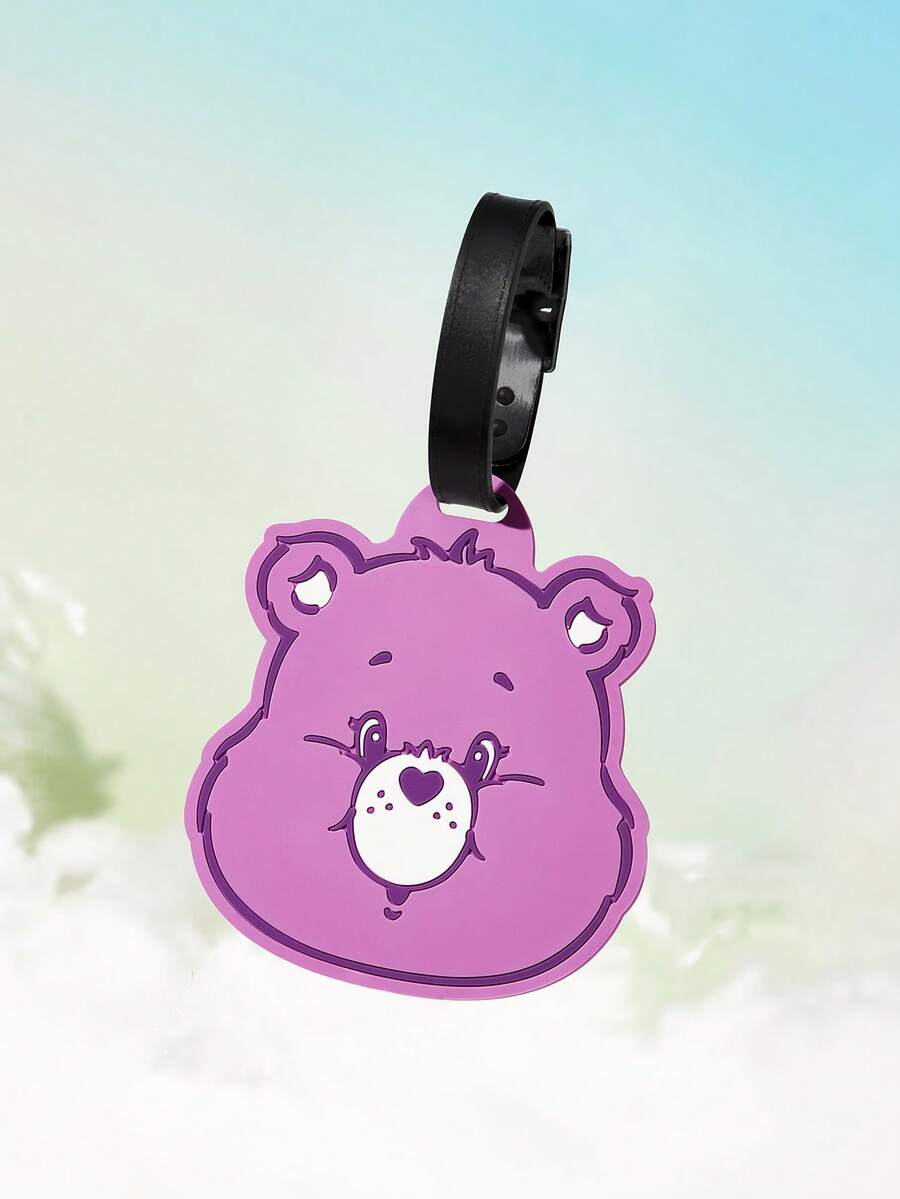 SHEIN X Care Bears 愛心熊頭行李吊牌 - 紫色 - 查看 1