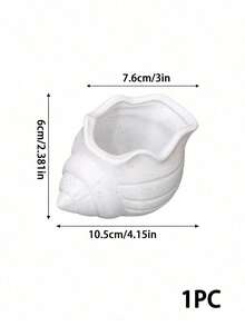 Haus Hana 1PC Nordic Minimalist 3D Printed Conch Shell Planter - Indoor Succulent Plant Pot, Scandinavian Aesthetic Decor, Healthy Root Protection Container, Perfect For Ferns Cacti Small Plants,Ideal For Office Desk Windowsill Bedroom - multicolor - View 10