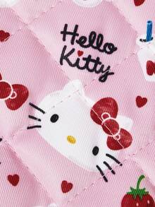 HELLO KITTY AND FRIENDS | SHEIN 1/2件裝可愛卡通印花廚房隔熱套組，烤箱手套/隔熱墊，廚房烘焙必備，有效隔絕熱源，單件/組合 - 粉 - 查看 5