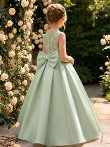 Tween Girls Extended Size Partywear - Green - View 5