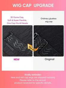 Wear&go 无胶预剪裁自然黑直发莫桑克真人发 预剪裁4x4透明蕾丝封闭式假发有面部装饰 空气刘海 - Natural Black - 查看 10