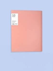 Carpeta de documentos de unicolor multicapa tamaño A4 con páginas interiores transparentes para la gestión de documentos, gran capacidad, organizador, útiles escolares, equipo de estudio esencial para la organización - Multicolor - Ver 4