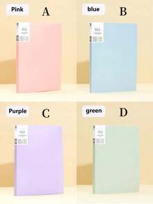 Carpeta de documentos de unicolor multicapa tamaño A4 con páginas interiores transparentes para la gestión de documentos, gran capacidad, organizador, útiles escolares, equipo de estudio esencial para la organización - Multicolor - Ver 11