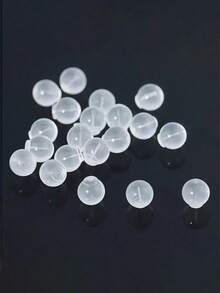 Hypoallergenic Clear Silicone Earring Stoppers – Soft Cylindrical Backs For Stud Post Earrings, Jewelry Making Supplies - multicolor - View 5