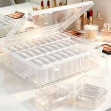 31 Piece Combination Bead Jewelry Storage Box, Transparent Plastic Sorting Set, 30 Small Boxes, 1 Large Box, Durable And Portable Handmade Container Suitable For DIY Handmade Bead Making Earrings, Rings, Necklaces, Small Items For Home Storage - transparent color - View 8