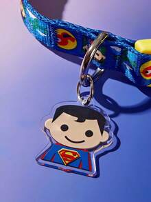 SUPERMAN X PETSIN SUPERBABY 1pc Logo Printed Dog Collar, Durable Webbing Material With Secure Buckle Design, Adjustable Comfortable Pet Collar For Small And Medium Dogs, Suitable For Daily Walking, Training And Outdoor Use - Multicolor - View 8