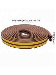 Self Adhesive Door Window Weather Stripping Foam Seal Tape Draft Stopper Soundproof Noise Reduction Windproof Thermal Insulation Flexible Easy Cut Durable Multipurpose Gap Filler All - Multicolor - View 3