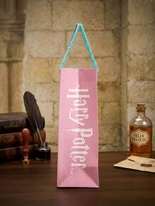 HARRY POTTER X POKOJA LAND 1 buah Tas Kado Kertas dengan Pegangan dan Motif Ajaib, Bahan Kertas, Bahan Kertas Kokoh, Kemasan Kado Liburan, Untuk Perayaan Liburan - A-merah muda - View 3