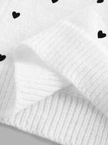 SHEIN BASICS 女款開襟衫，四季百搭，優雅休閒時尚，小愛心圖案 - 彩色 - 查看 8