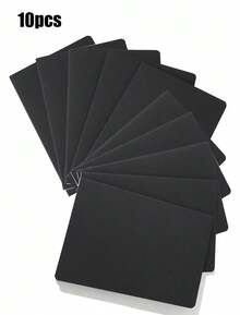 Buku Catatan Bergaris A5, Buku Jurnal Kosong untuk Siswa, Sekolah, Kantor, Menulis, Kertas Tebal, Buku Kerja, Buku Kecil untuk Catatan Belajar. - Hitam - View 4