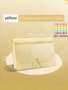 1pc File Storage Box Suitable For Office And Daily Use - Multicolor - View 4