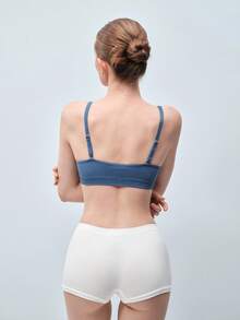 Softvol 1pc Women's Seamless Bra - Blue - View 2