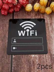 Self-Adhesive WiFi Symbol Acrylic Mirror Wall Stickers, Decorative Mirror Sign Ornaments For Restaurant, Office, Beauty Salon, Cafe And Retail Store - one size fits all - View 10