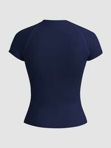 SHEIN Velisys 4PCS Women Sports Tees & Tanks - Multicolor - View 4