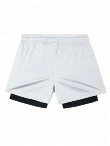 Gym Rark Men's Letter Print T-Shirt And Shorts Sports Set - Black - View 4