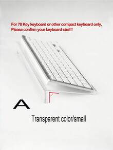 Compact Acrylic Keyboard Stand Space Saving Desk Riser Non Slip Tray Holder With Mouse Pad For Small Keyboard Laptop - multicolor - View 6