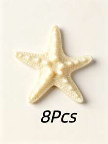 4/8/10 Pcs Resin Conch Ornaments, Resin Five-Finger Starfish Decorations, Mediterranean Style Tabletop Ornaments, Ocean Themed Decor, Wall Decor, Home Decor Collection - multicolor - View 7