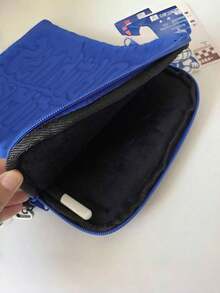 1 pieza Bolsa de almacenamiento de portátil simple de 11 pulgadas/13 pulgadas/15 pulgadas de color negro y azul, bolsa de forro para iPad y tableta anti-caídas y resistente a golpes, regalo de cumpleaños, adecuado para la escuela, la oficina y el viaje de regreso a clases - Multicolor - Ver 4