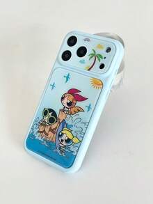 THE POWERPUFF GIRLS X SHEIN A Stylish, High-End Printed Pattern Protective Phone Case Design, Perfect For IPhone – A Cute, Fashionable, And Sophisticated Phone Case. - Multicolor - View 8