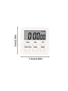 Teckwe 1pc Kitchen Timer Large LCD Display, Hours Count Down/Increment Function, Hour/Minute/Second Adjustment, One-Button Start/Stop, Clear Reset Button, Mode Switch Button, Back-To-School Essential - Multicolor - View 10