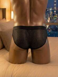 DrisQ DrisQ 1 buah Celana Dalam Pria Model High Cut Bahan Ice Silk - Hitam - View 1