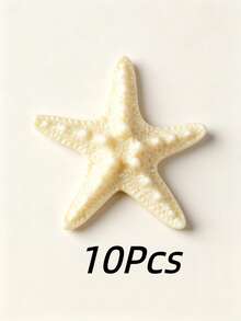 4/8/10 Pcs Resin Conch Ornaments, Resin Five-Finger Starfish Decorations, Mediterranean Style Tabletop Ornaments, Ocean Themed Decor, Wall Decor, Home Decor Collection - multicolor - View 6