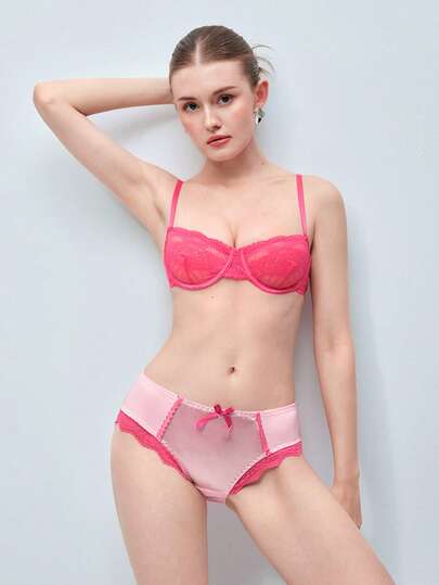Softvol Women's Lace Sexy Everyday Adjustable Strap Bra