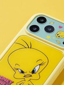 LOONEY TUNES X SHEIN 時尚高端印花圖案保護手機殼設計，適用於 iPhone，可愛時尚且精緻 - 彩色 - 查看 3