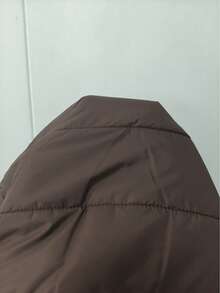 EMERY ROSE Women Solid Color Long Sleeve Zipper Stand Collar Casual Winter Jacket Fall Cloth For Women - Coffee Brown - View 3