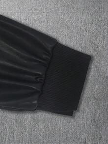 Manfinity Roghcode Chaqueta versátil de moda de otoño para hombres - Negro - Ver 6