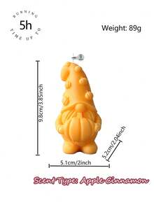 Muroi Mono Autumn Limited Edition Pumpkin Goblin Aromatherapy Candle, Vintage Atmosphere Tabletop Decorative Ornament, Fried Dough Twists Braids, 2 Designs Of Holding Pumpkins, Suitable For Thanksgiving And Autumn Harvest Festivals As Gifts - Pumpkin Genie - View 10