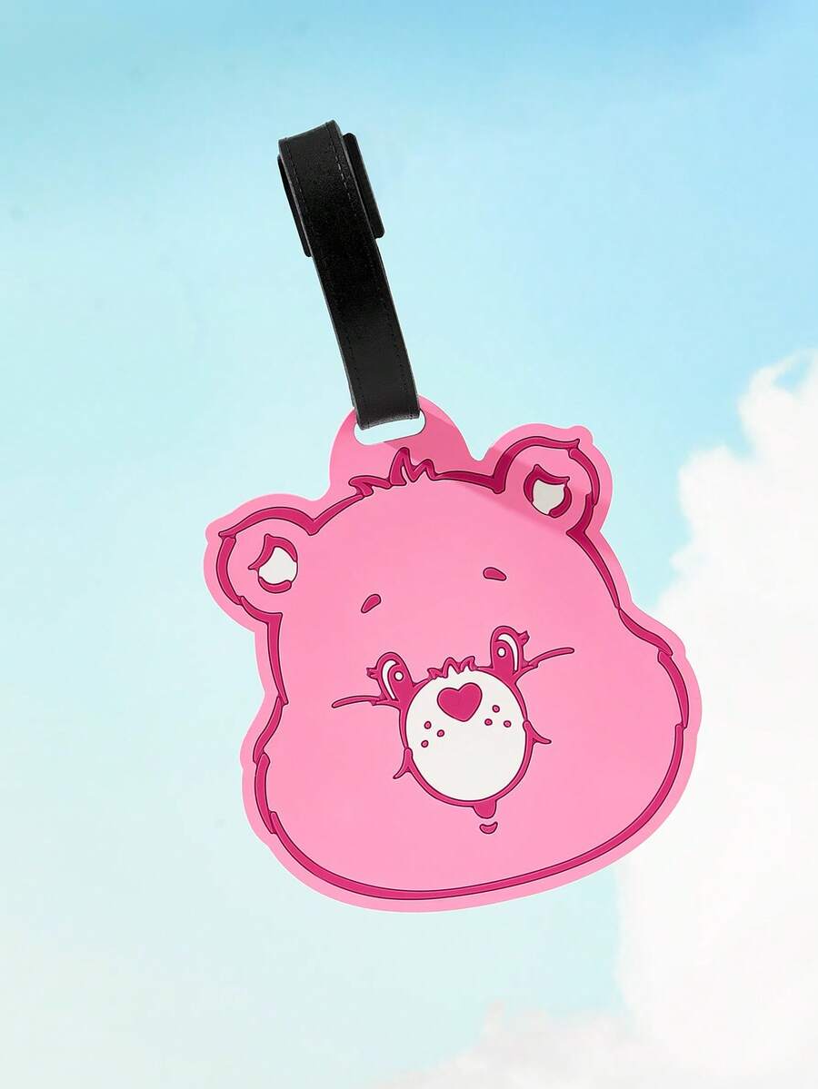SHEIN X Care Bears Label Koper Kepala Beruang Cinta - Berwarna merah muda - View 1