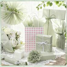 50/100/201‑Sheets Green Gift Wrapping Paper, Waterproof Matte Solid‑Color Wrapping Paper For DIY Crafts, Gift Wrapping, Birthdays, Weddings And Holiday Decorations - grass green - View 3