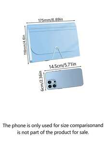 1pc File Storage Box Suitable For Office And Daily Use - Multicolor - View 9