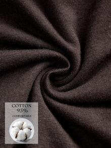 Opulessa Bodysuit Wanita Warna Polos dengan Desain Asimetris dan Detail Kerut, Modis dan Elegan - Coklat - View 7
