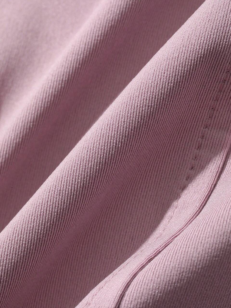 Women's Solid Color Elastic Small Stand Collar Fitted Long Sleeve Jacket, Sports Casual, Spring/Autumn