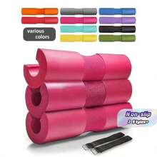 3pcs/Set Bantalan Bahu Barbel, Bantalan Penyangga Leher Tebal Anti Selip untuk Latihan Kekuatan dan Kebugaran di Gym, Latihan Push-up - MultiWarna - View 1
