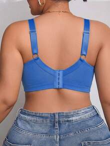 DesireSculpt Plus Size Underwire Bra, 1pc - Blue - View 2